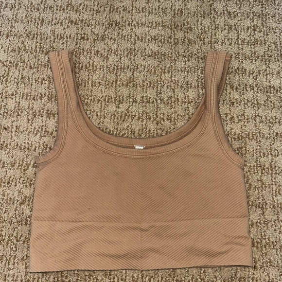 Nikibiki Beige Ribbed Crop Top - Picture 1 of 2